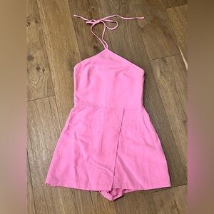 Amanda Uprichard Romper XS pink - halter